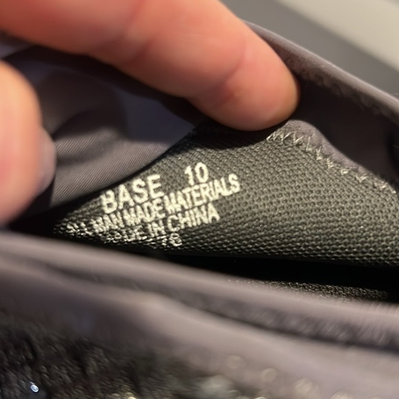 Steven Steve Madden Base Silver Metallic Adjustable Toggle Wedge SneakerSize 10 - Picture 7 of 7